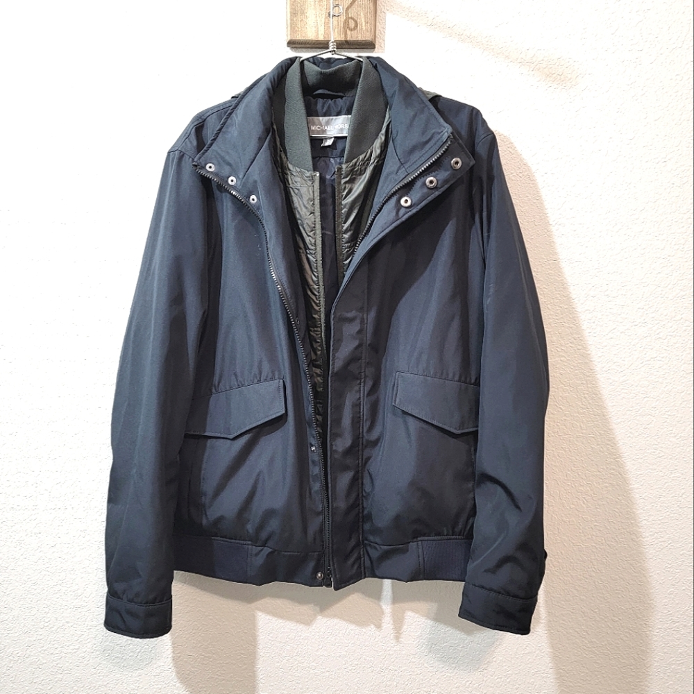 Michael Kors Hybrid Rain Jacket with Hoodie